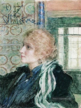 Porträt von Maria klopushina 1925 Ilya Repin Ölgemälde